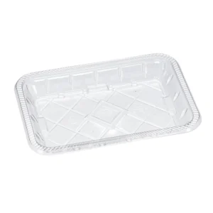 2PP Ridged Meat Tray Clear