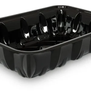 42P Meat Tray Black